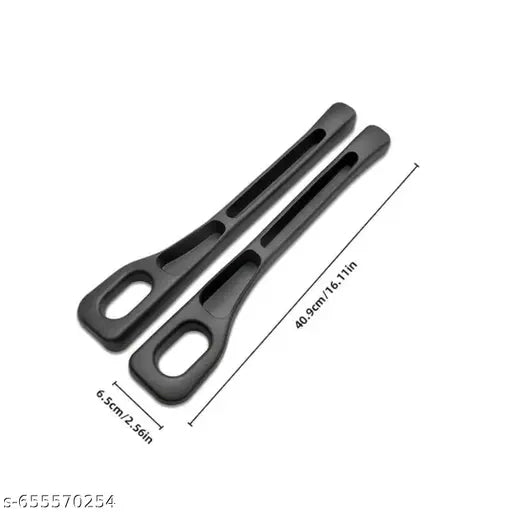 SortHaven™ Car Seat Gap Filler Organizer – Pack of 2 EVA Gap Pads with Phone Holder (Black)